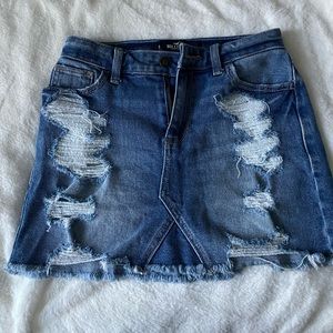 Hollister High Rise Jean skirt